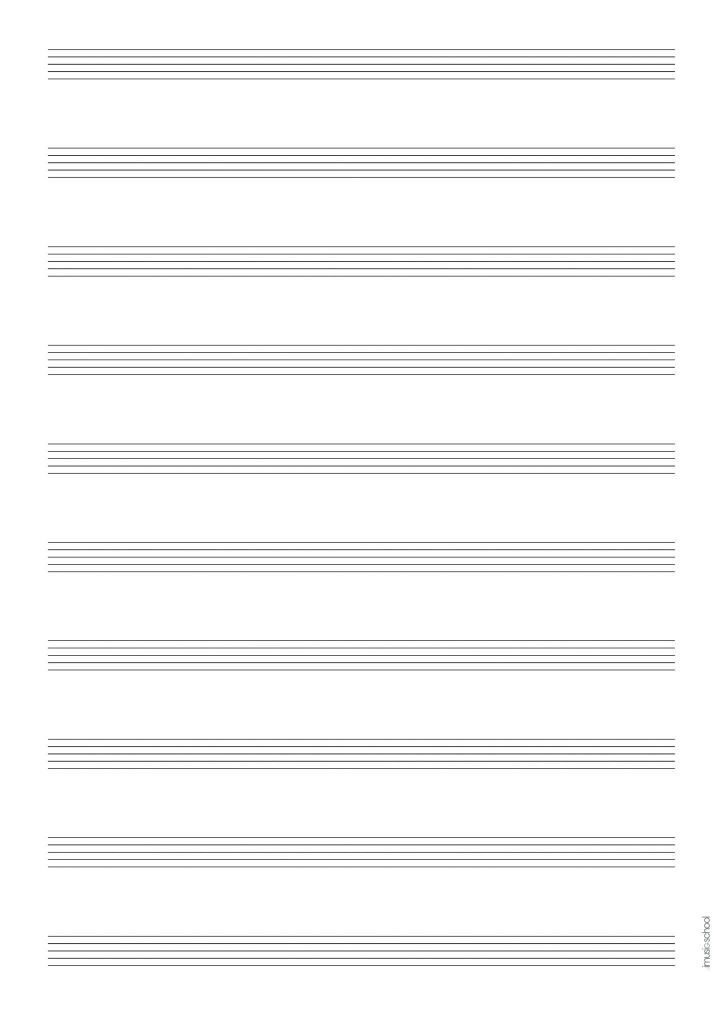 Blank Drum Chart