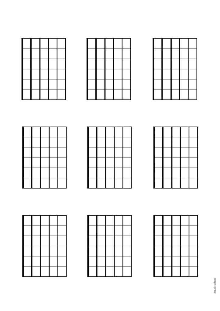 Free Blank Chord Charts