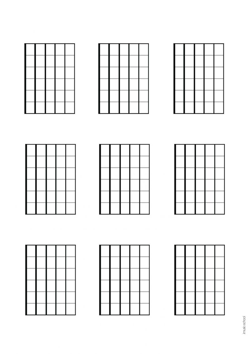 Music Sheet Free Blank Music Paper, Tablatures, Blank Chord Charts