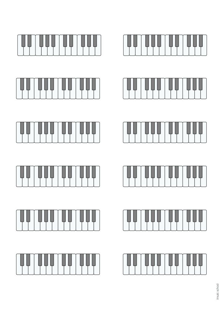 Blank Keyboard Chart