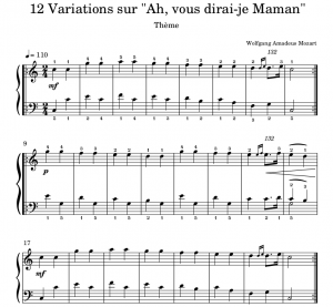 Partitions de Piano classique