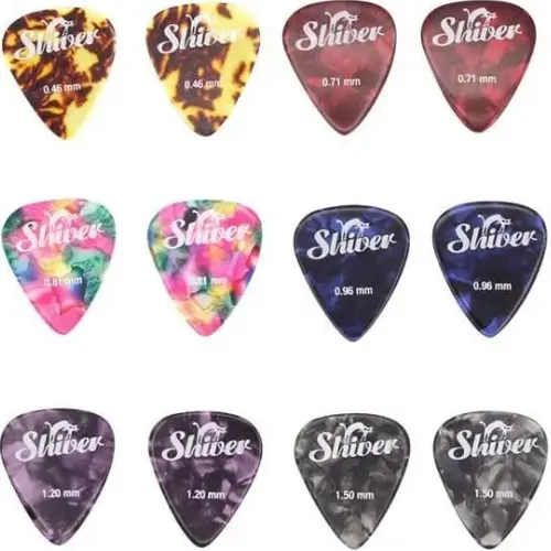 Shiver - 12 médiators celluloïd mix pack
