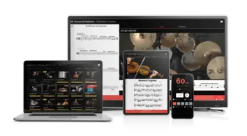 Cours de musique en ligne tout écran et support