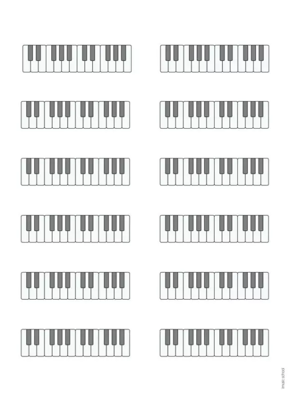 Diagramas de acordes para piano