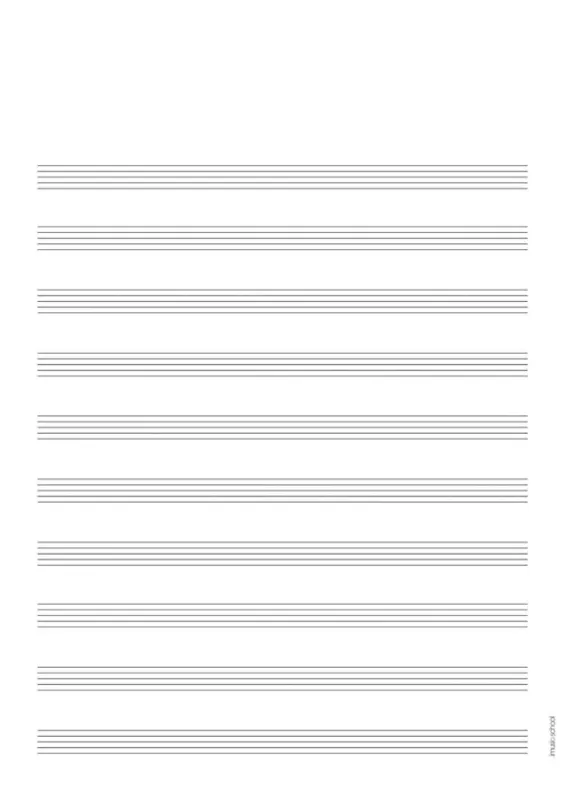 Partitura común con espacio para el título